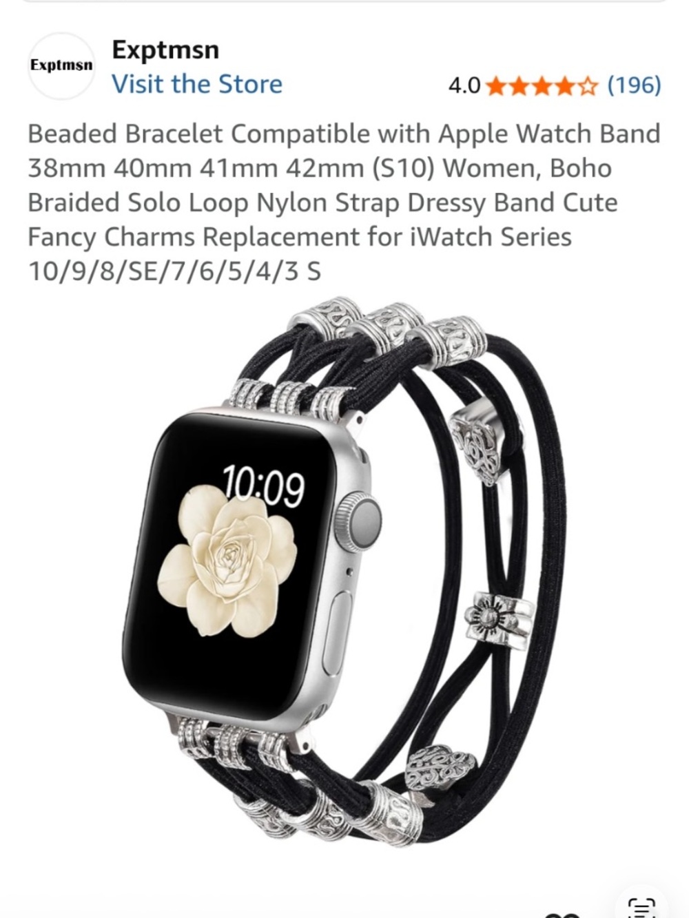 Use stretch boho stylish watchband with Apple Watch band only